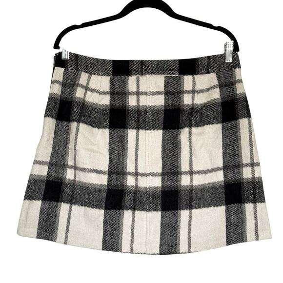 Lulus Mad for Plaid Black and White Plaid Mini Skirt Size XL - Picture 5 of 8